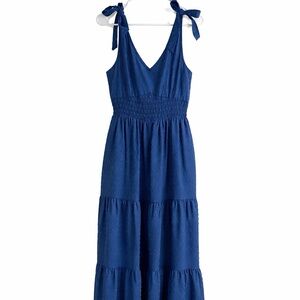 Women’s Boho Tie-Shoulder Maxi Dress